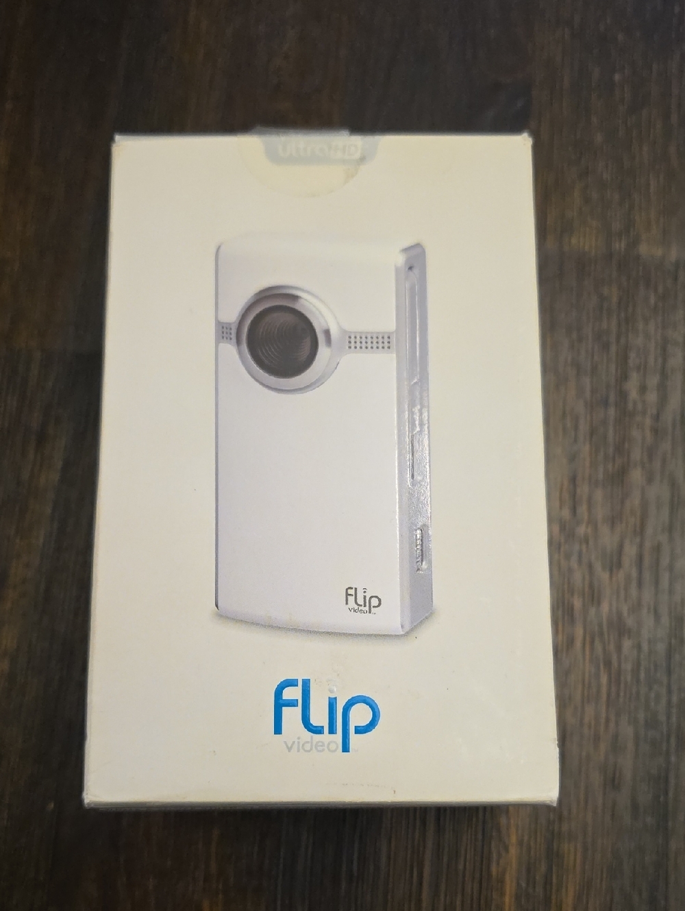 New-Flip Video Pocket Camcorder Box - White